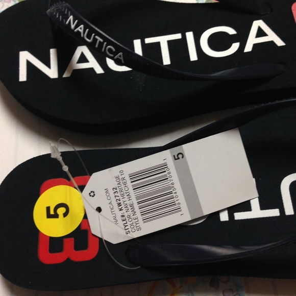 Nautica Kids Dark Blue 'Hatcher 10' Flip Flop - Picture 4 of 8